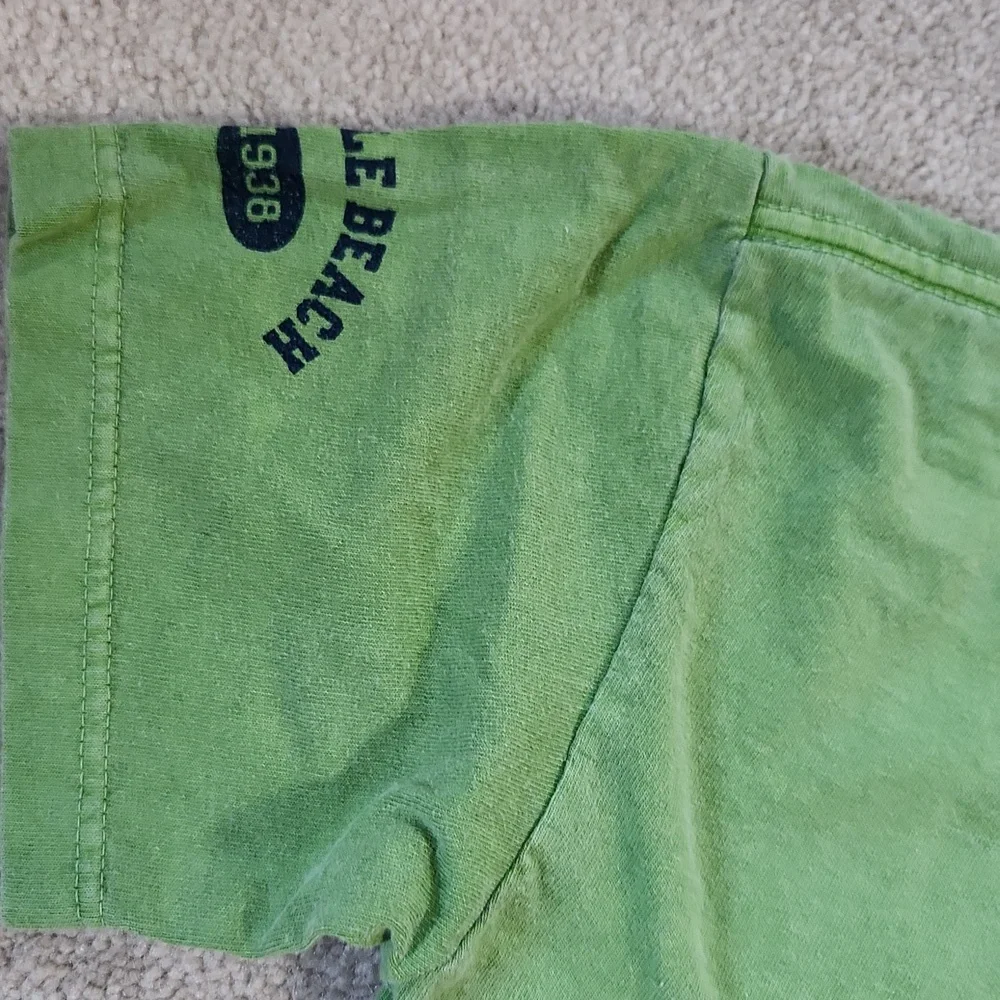 Novelty Kids Green Myrtle Beach T-Shirt Short Sleeve- Large